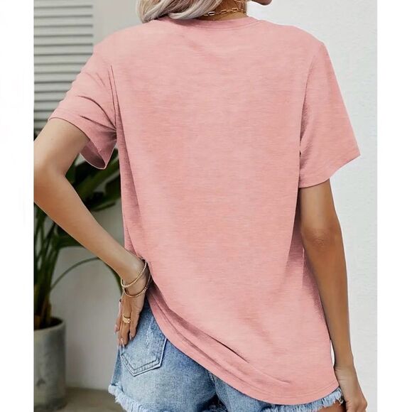 Cartoon Tomato Print Crew Neck T-shirt ‘Feeling good from my head to my … - Picture 2 of 5